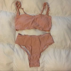 Pink High Waisted Bikini